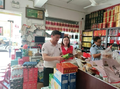 江塘鄉(xiāng)開展節(jié)前食品安全檢查，規(guī)范市場經(jīng)營秩序